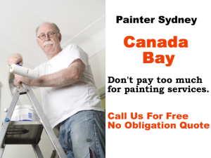 Painter in Canada Bay