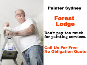 Painter in Forest Lodge