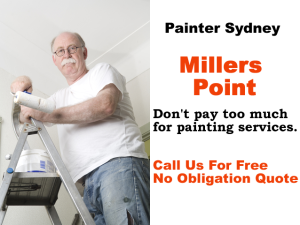 Painter in Millers Point