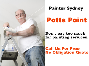 Painter in Potts Point