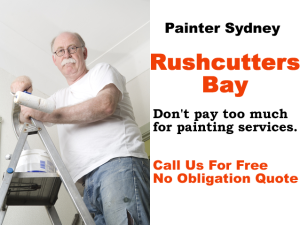 Painter in Rushcutters Bay