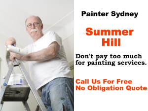 Painter in Summer Hill