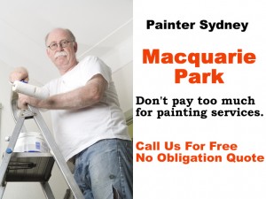 Painter in Macquarie Park